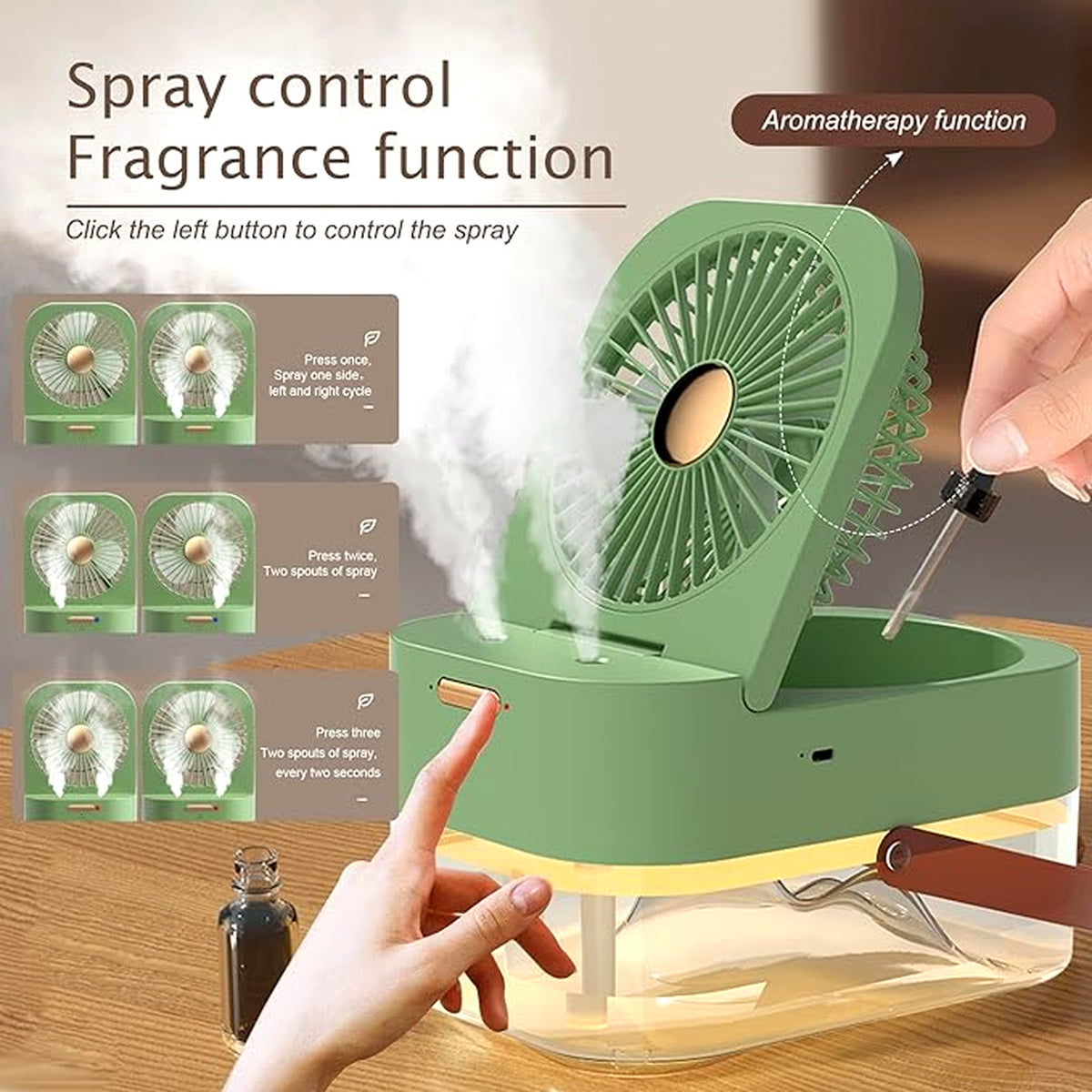 Portable Mini Air Conditioner Fan – Personal Cooling Fan for Home, Office & Travel