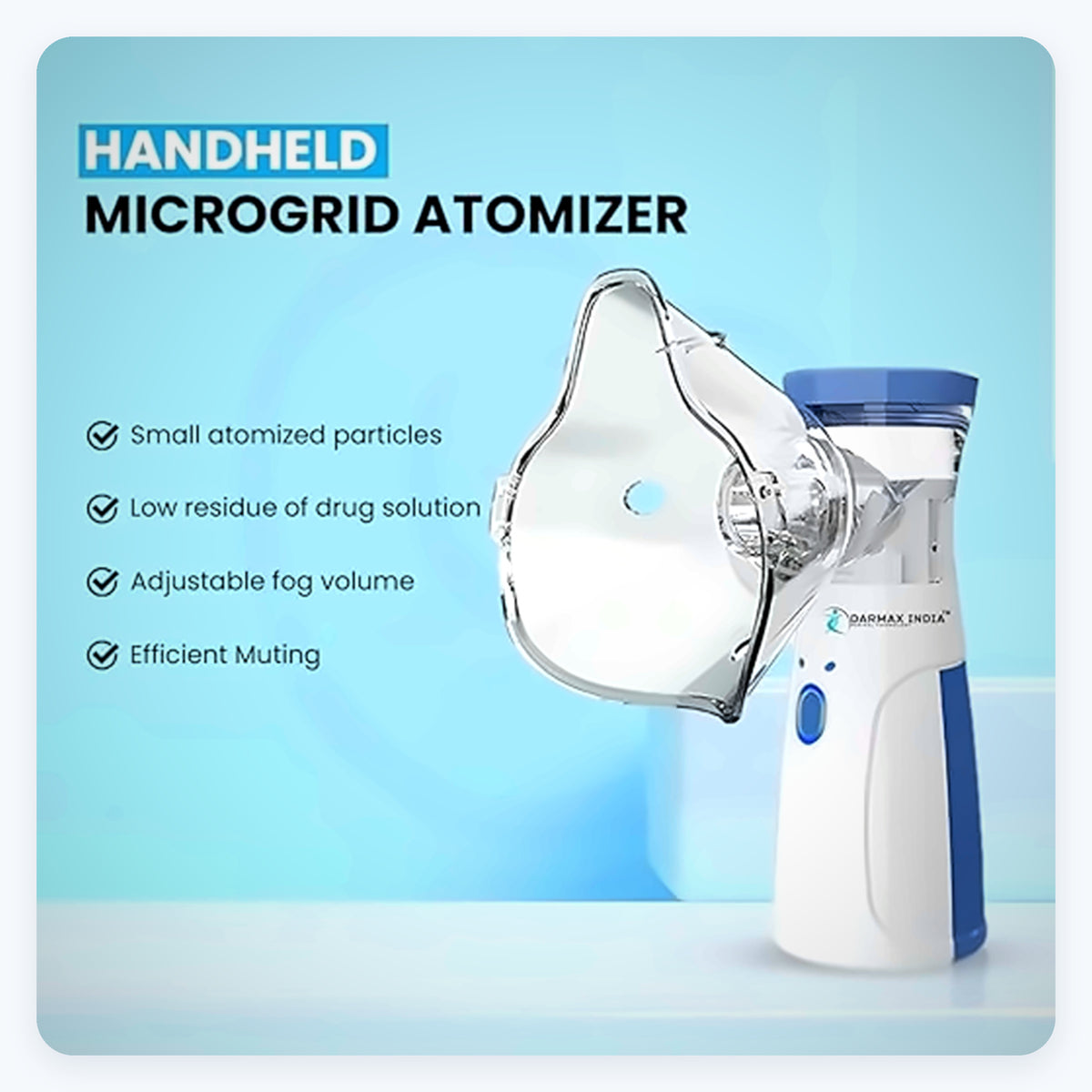 Compact Mesh Nebulizer – Portable & Quiet Nebulizer for Easy Breathing