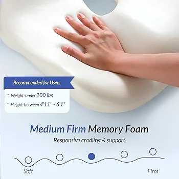 Ergonomic Seat Cushion – Memory Foam Support for Office, Car & Home